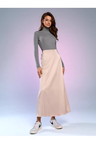 Ligero Saten Midi Etek 75385200 Açık Bej