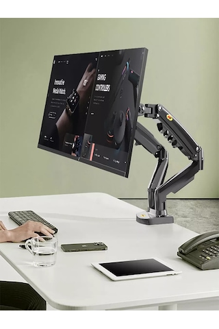 North Bayou Nb F160 Dual Monitor Holder Arm Desktop Mount 221793139
