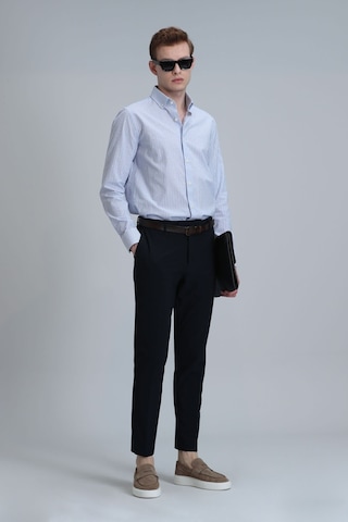 Lufian Erkek Hery Smart Chino Slim Fit Pantolon 111190318 Lacivert