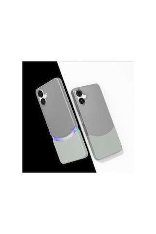 Galaxy A06 Kılıf Mıknatıslı Zore Duble Kapak Gri