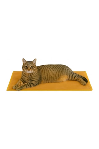 Ayrex Thermo Mat Hem Soğuk Hem Sıcak Kullanılabilen 2si1 Arada Kedi & Köpek Minderi Sarı, Medium