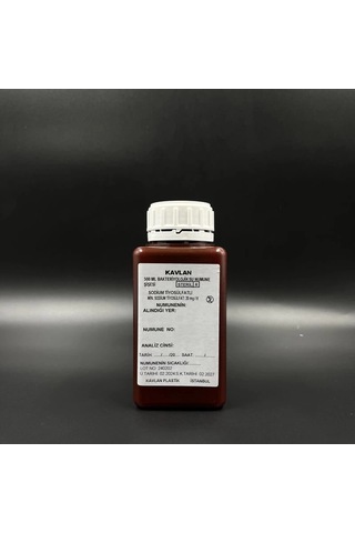 Su Numune Şişesi 500 Ml Pp Tiyosülfatlı Gama Steril Amber Renk