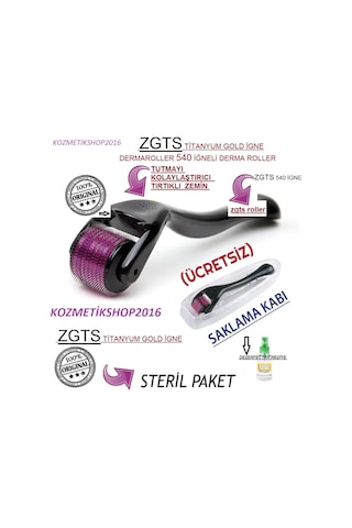 Zgts Dermaroller Titanyum 540 İğne 0.25Mm