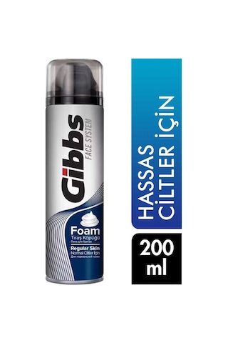 Gibbs Traş Köpük 200ml Regular Skin - 6'li Paket