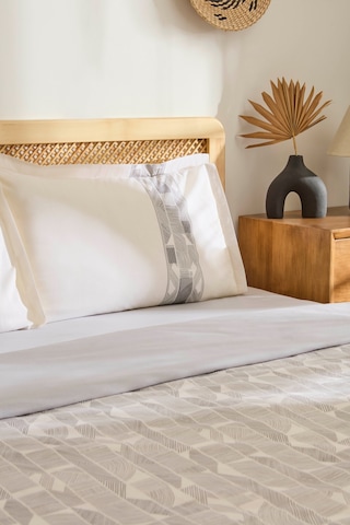 Kaşmir Home Reno %100 Pamuk Çift Kişilik Nevresim Takımı Antrasit Antrasit