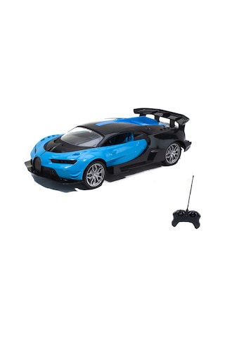 1:16 Ölçek Uzaktan Kumandalı Bugatti Chiron Işıklı Şarjlı Mavi