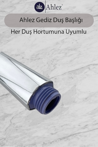 Gediz 5 Fonksiyonlu Duş Başlığı Ve Spiral Duş Hortumu Duş Seti Krom