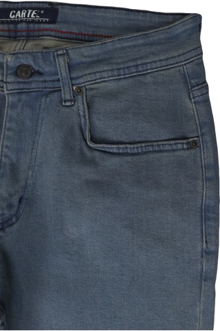 Denim Cartel Dmctekstil 823 Erkek Mavi Yüksek Bel Rahat Kesim Boru Paça Büyük Beden Jean Pantolon