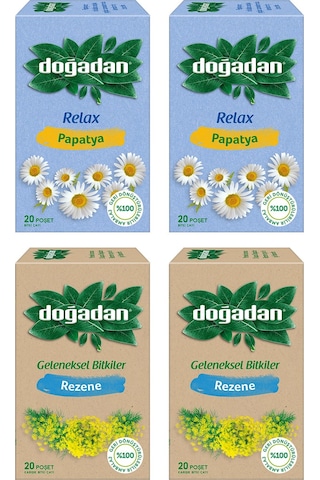 Doğadan Papatya Ve Rezene Bardak Poşet Çay 4 Lü Karma Paket