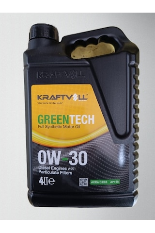 Kraftvoll Greentech 0W-30 Motor Yağı 4 L