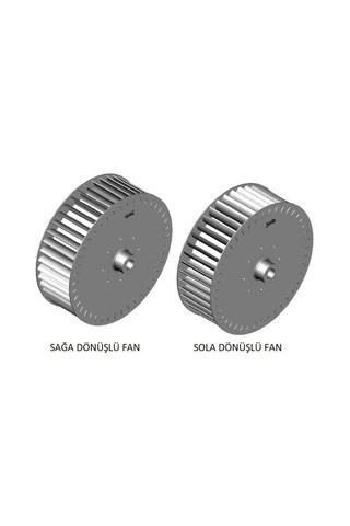 Çap 140 Boy 85 Delik 12.7 Mm Sol Yön Radyal Fan Pervanesi