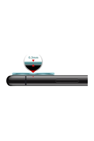 Buff Apple Uyumlu iPhone 11 / 12 Mini Kamera Lens Koruyucu Şeffaf