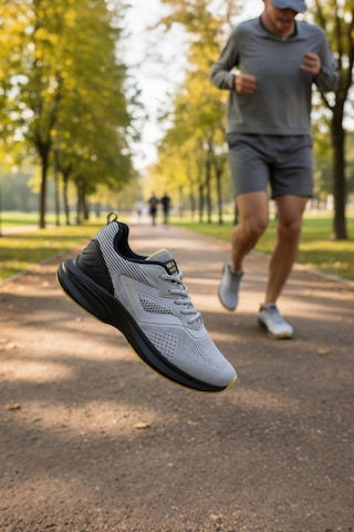 Enoch Erkek Koşu Ve Yürüyüş Spor Ayakkabı Hafif Fileli Sneaker Performans Serisi Gri