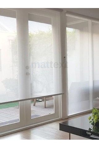Beyaz Sun Screen Stor Perde Beyaz