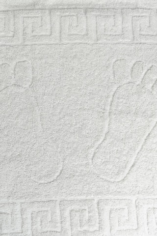 10 Lu Otel Ayak Havlusu Bukle Ayak İzli 50x70 Cm Beyaz 12/1 Avs 200 Gr Beyaz