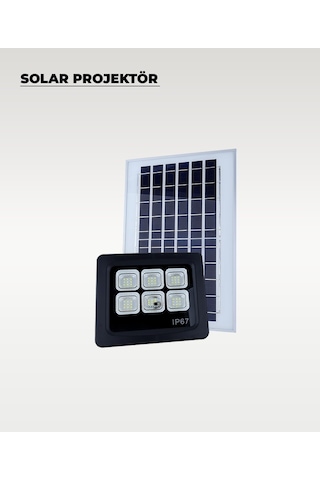 60w Solar Projektör Ip67 Beyaz Işık Su Geçirmez - Dış Mekan 1 Adet 97302477