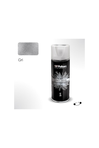 Polisan Metalik Gri Sprey Boya 400 ML