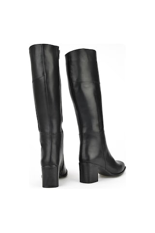 Ziya, Kadın Hakiki Deri Çizme 13319z88065 Siyah