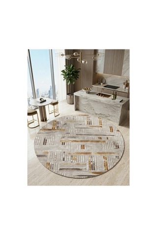 Kaymaz Tabanlı Halı Kesme Yolluk Salon Koridor Mutfak Yatak Odası Halısı Daire 3012 Bej Gri