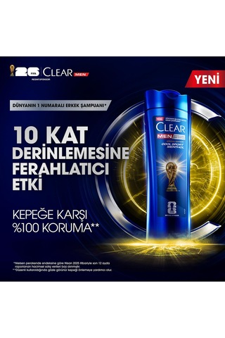 Men Kepeğe Karşı Etkili Şampuan Cool Sport Menthol 350 Ml X3 Tüm Saç Tipleri