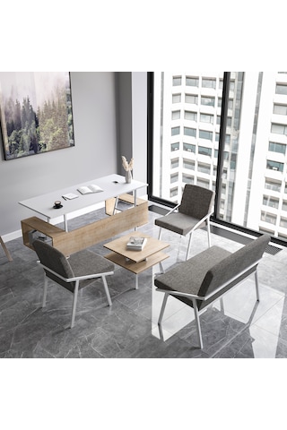 Lagomood İrony Ofis Koltuk Takımı Beyaz