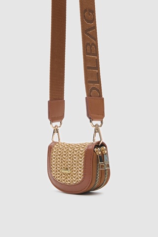 Jefece Taba Hasır Bayan Çanta Cüzdan -Siyah