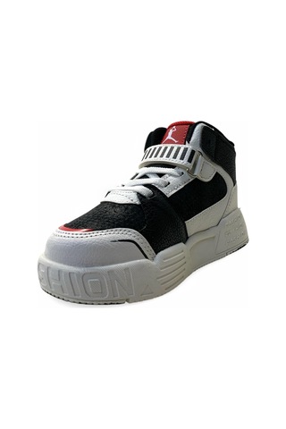King Paolo King Hafif Çocuk Bilekli Sneaker Siyah/kırmızı Siyah - Kırmızı
