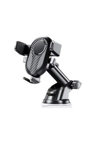 Platoon Pl-8615 Vantuz + Braketi 360 Derece Siyah Telefon Tutucu