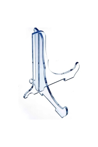 Teşhir Ayağı Çerçeve Ve Tabak Teşhir Ayağı Stand Set Şeffaf 15x12 Cm 1 Adet Şeffaf