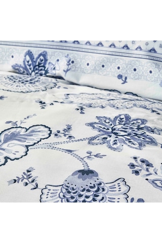 Karaca Home Amar Mavi %100 Pamuk Çift Kişilik Nevresim Takımı