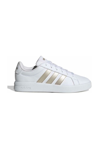 Adidas Grand Court Base 3.0 Beyaz Kadın Sneaker Beyaz-altın