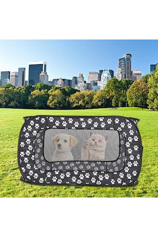 Pet Çadır Pet Çit Katlanabilir Kedi Köpek Seyahat Kafesi Dikdörtgen Ayak İzleri 87 Cm Pet Çadır Pet Çit Katlama Kedi Kafesleri Ve Köpek Kafesleri Evler, Kennels & Amp Kalemler