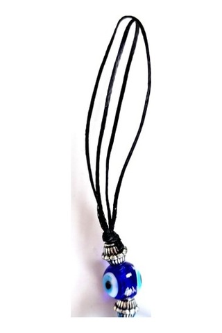 Mavi Renk Damla Model Nazar Boncuklu El Yapımı Cam Duvar Süsü Hediyelik Dekor