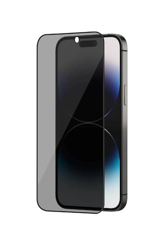 Mey İthalat Apple iPhone Uyumlu 17 Pro Max Bilvis 3x Ar Hayalet Cam Ekran Koruyucu - Siyah