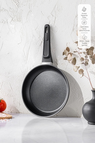 Emsan Diamente Tava 24 Cm Siyah