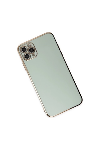 Newface - 163 - İphone 11 Pro Max Kılıf Volet Silikon - - Ece-umay - Açık Yeşil