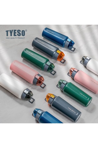 Tyeso Square Termos Vakumlu Paslanmaz Sızdırmaz Çift Duvarlı 600ml Renkli