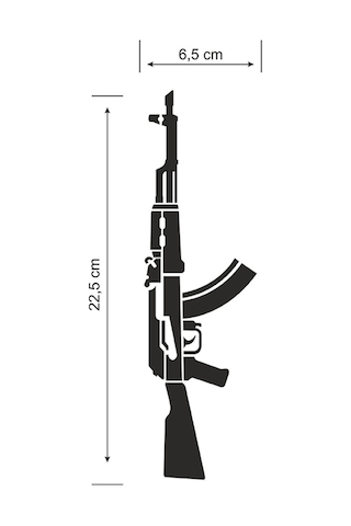 Kls-47 Folyo Kesim Etiket Siyah 22.5 X 6,5 Cm