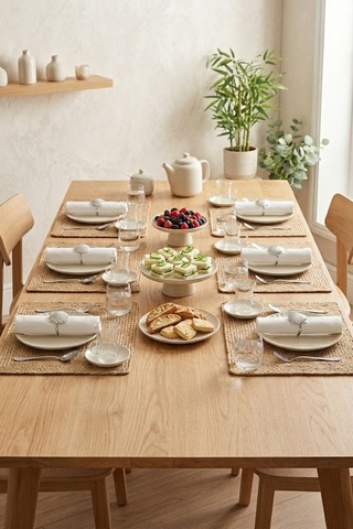 4'lü İstiridye Metal Gümüş Peçete Yüzüğü-napkin Ring Peçete Tutucu Gümüş