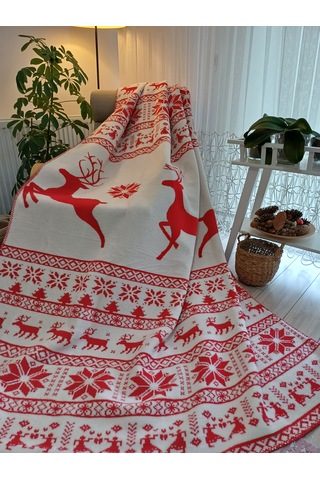 Tek Kişilik Battaniye Pamuklu Yeni Yıl Battaniyesi