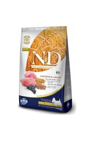 N&D Adult Kuzu Etli ve Yaban Mersinli Düşük Tahıllı Küçük Irk Yetişkin Köpek Maması 2.5 KG N&D Adult Kuzu Etli ve Yaban Mersinli Düşük Tahıllı Küçük Irk Yetişkin Köpek Maması 2.5 KG