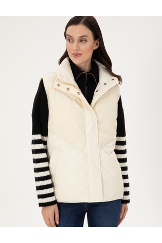 Pierre Cardin Kadın Ekru Mont Yelek 50290335-vr019 Ekru