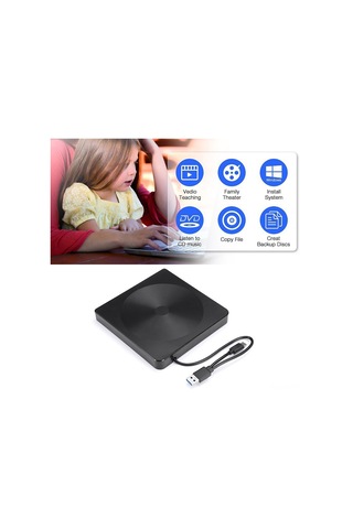 Ximistore9 Usb 3.0 + Type-c Dışarıdaki Optik Sürücü, Cd/dvd Okuma-yazma, Plug And Play, Windows/mac Uyumlu, Abs Malzeme