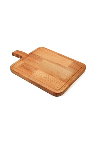 Ahşap Saplı Kesme, Sunum, Steak Tahtası 34 Cm Ahşap