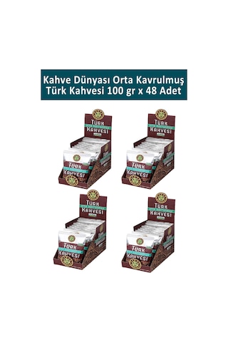Kahve Dünyası Orta Kavrulmuş Türk Kahvesi 48 x 100 G Kahve Dünyası Orta Kavrulmuş Türk Kahvesi 48 x 100 G
