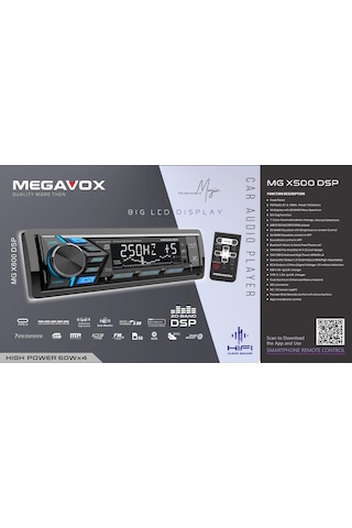 Megavox Mgx-x600dsp Car Audıo Player