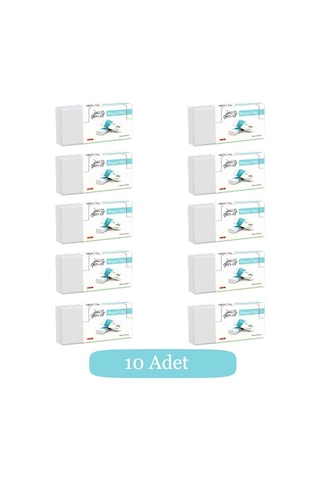 Gen-of No:30 Küçük Boy Pvc Free Beyaz Silgi Gen-6830 10 Adet