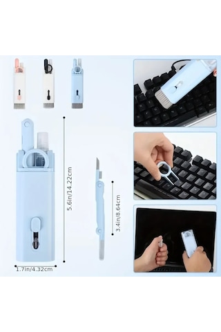 7&amp Apos Si 1 Arada Çok Fonksiyonlu Klavye Temizleme Fırçası 5 Çok Renkli