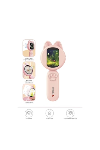 Torima Tsm-02 Pembe Mini Dijital Mikroskop