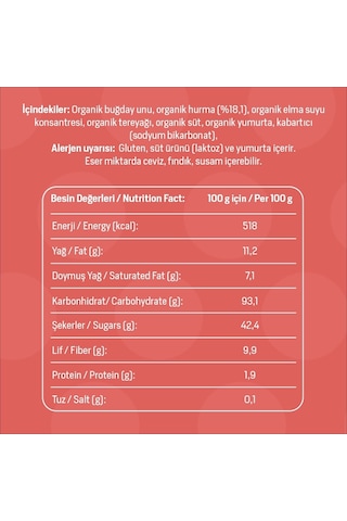 Baca Organik Organik Hurmalı Kurabiye 55 G